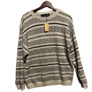 Vintage Bill Blass Sweater Striped Knit Pullover